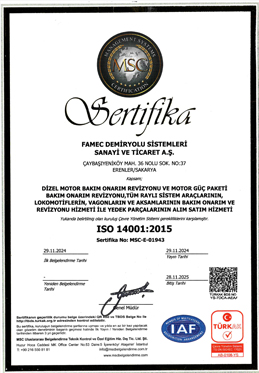 FAMEC Demiryolu Sistemleri San. ve Tic. A.Ş.
